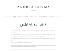 Tablet Screenshot of andreagoyma.com